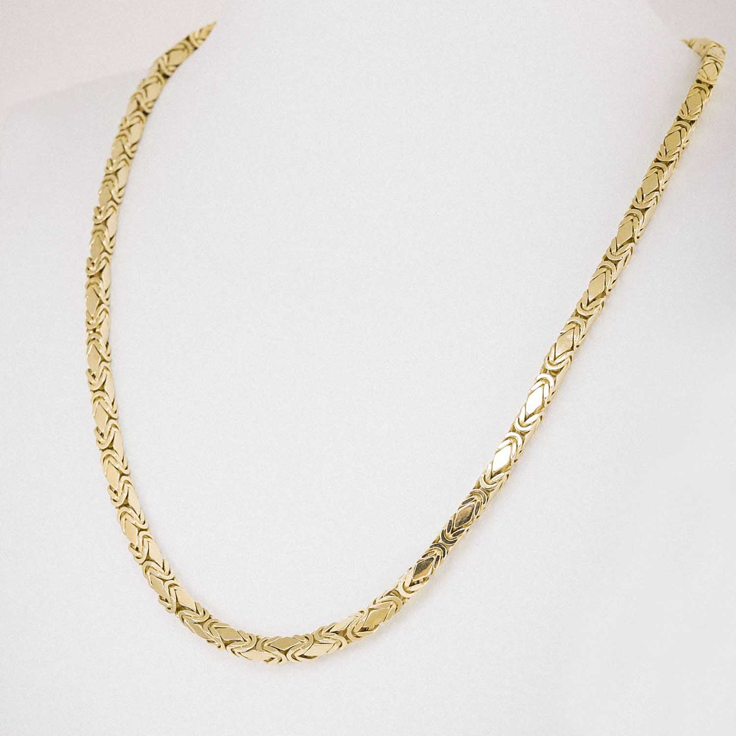 14 Ayar Klasik Kral Altın Zincir Kolye 