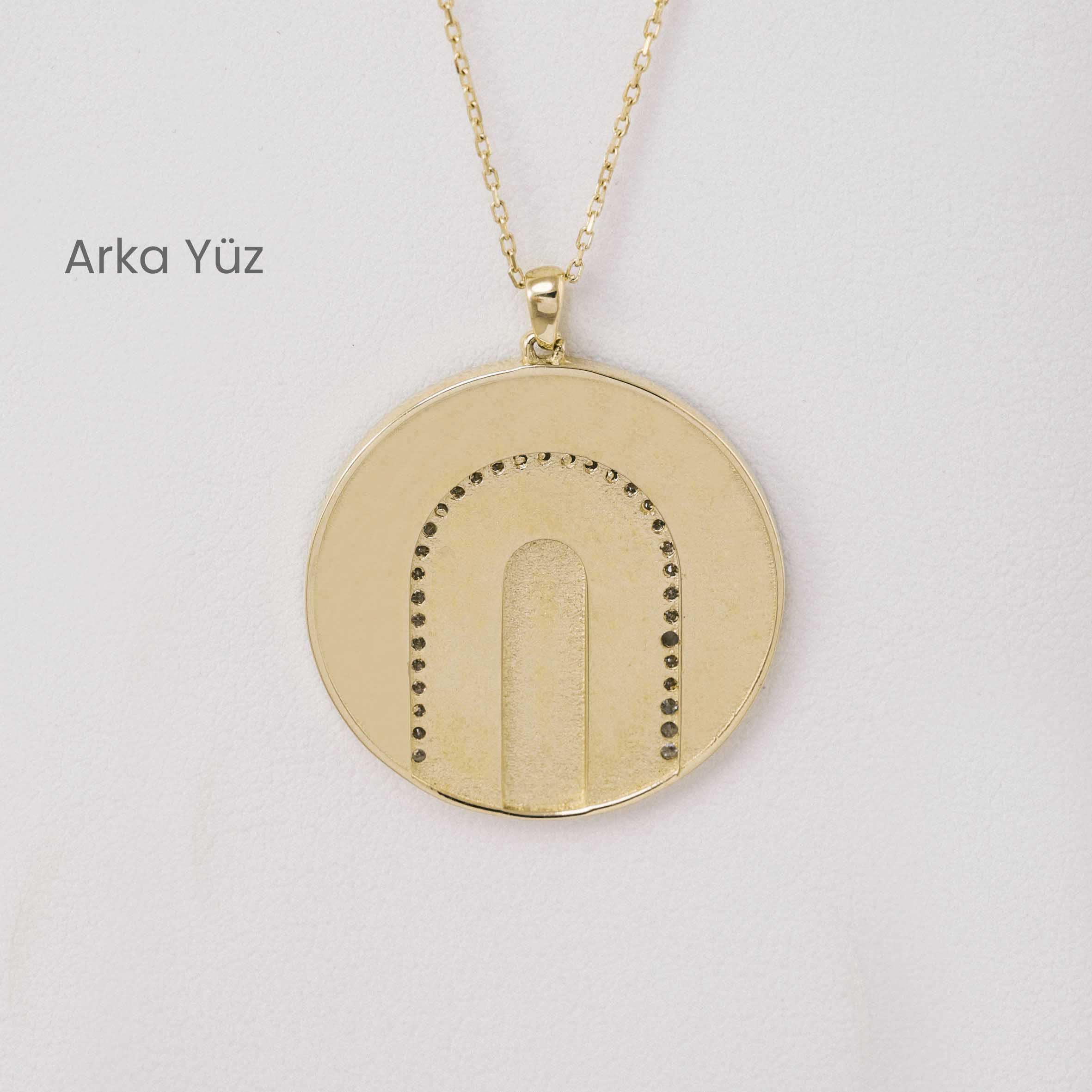 Zincir Kolye 14 Ayar Mineli Güneş Yolu Kolye