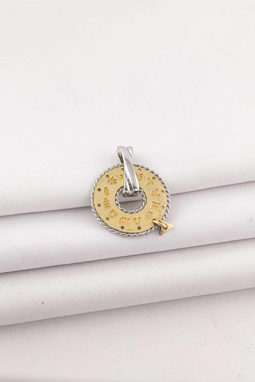 Kolye Ucu 14 Ayar Minimal Burç Altın Kolye Ucu