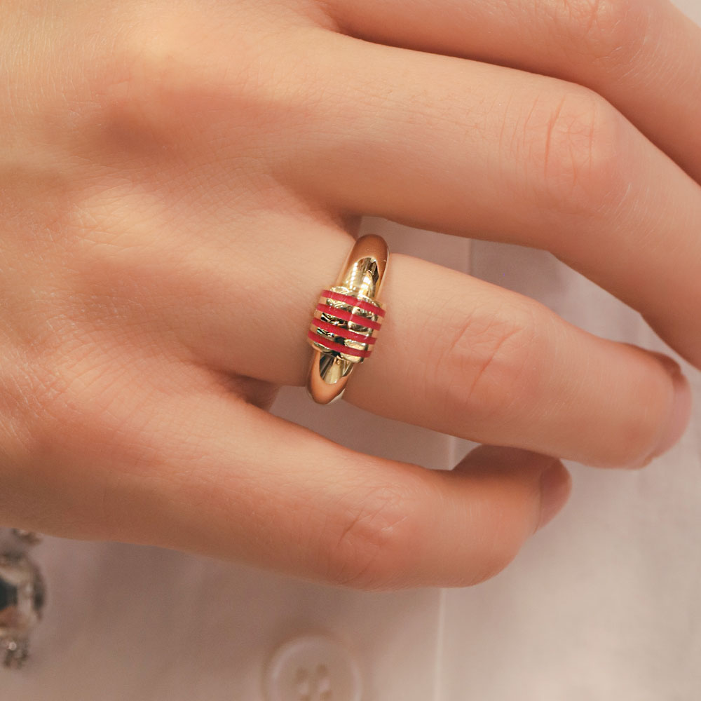 14 Ayar Minimal Tasarım Yüzük