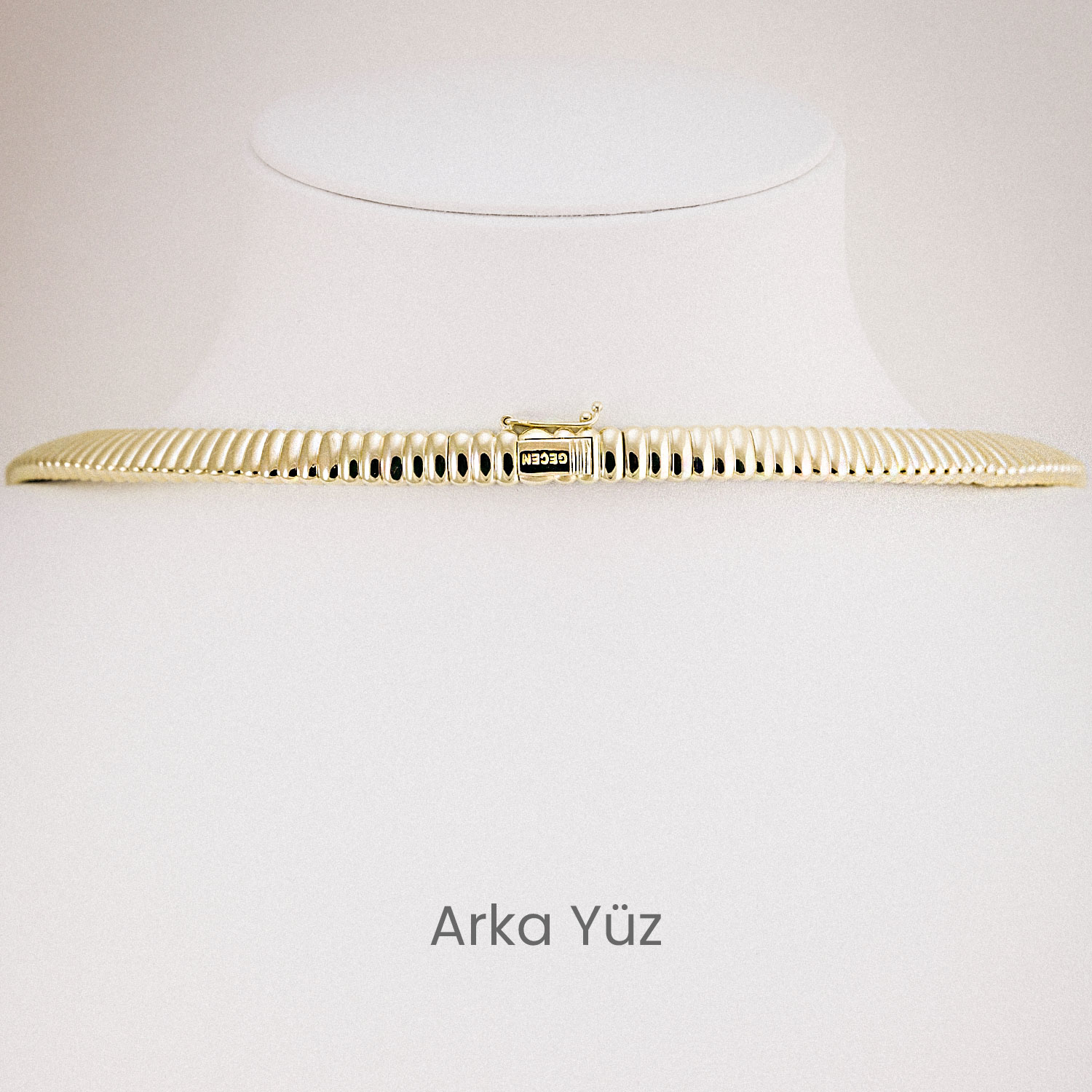 14 Ayar Modern Formlu Zirkon Taş Detaylı Gerdanlık