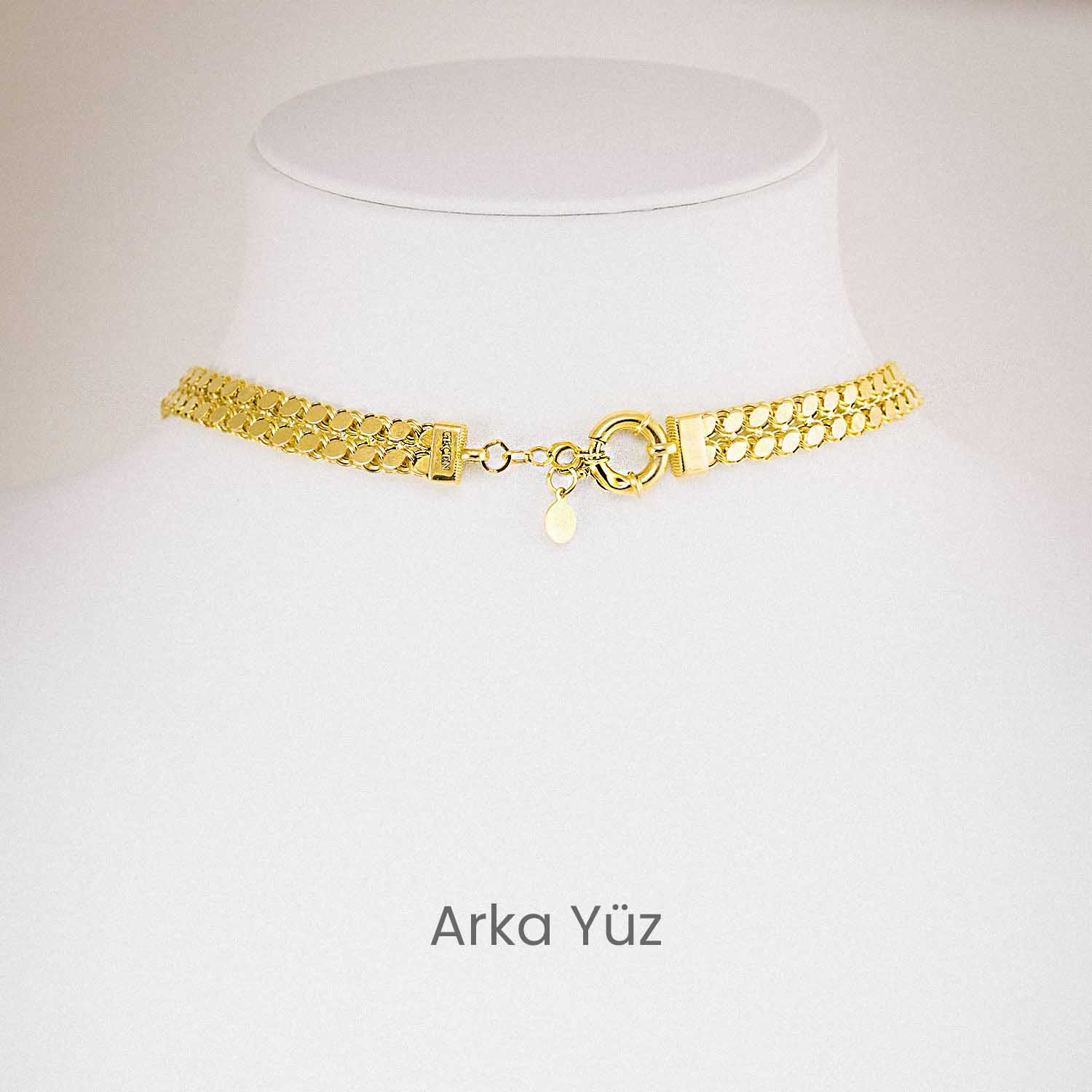 14 Ayar Sallantılı Geleneksel Model Altın Kolye
