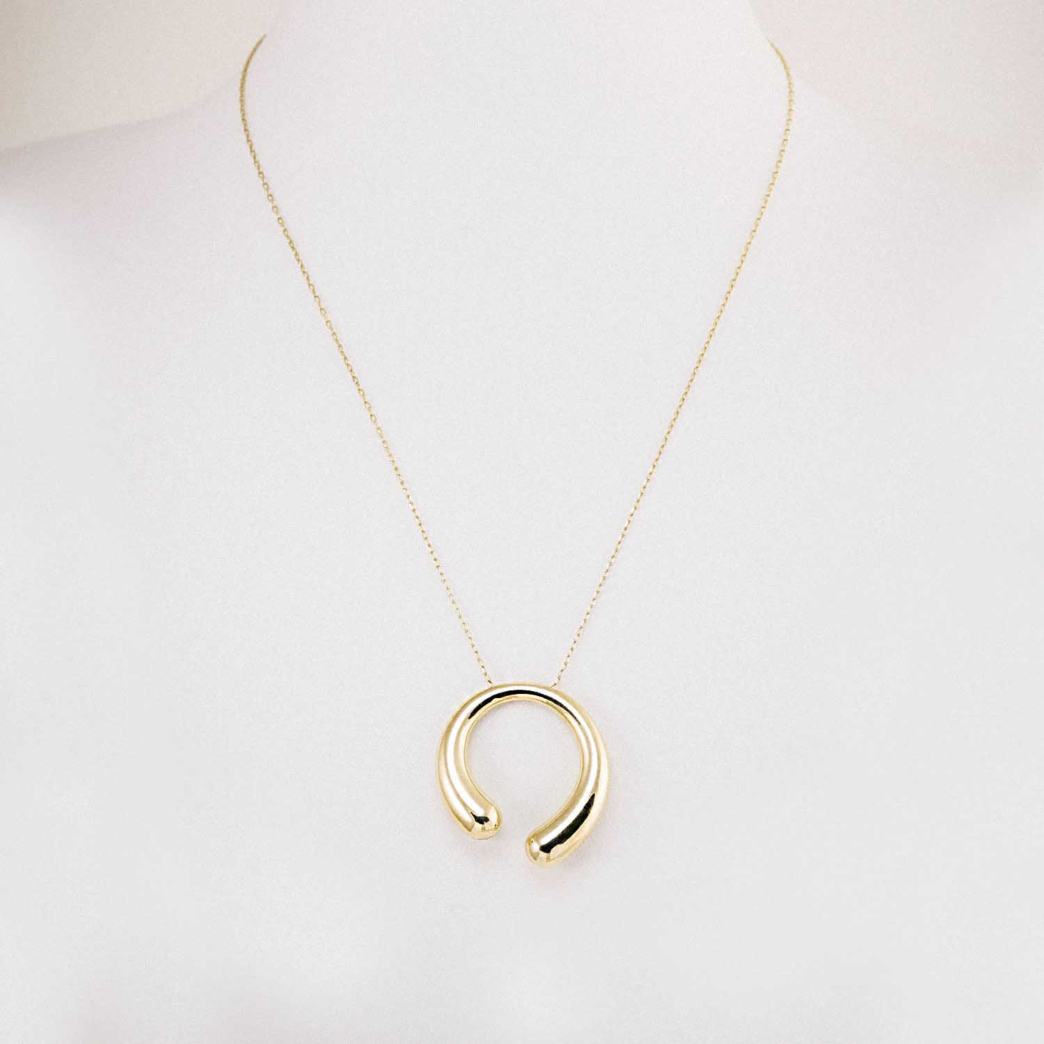 14 Ayar Şans Yolu Kolyesi