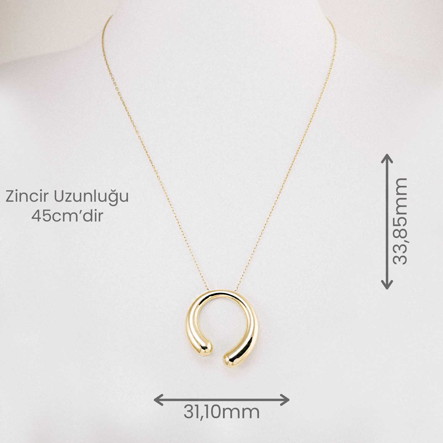 14 Ayar Şans Yolu Kolyesi