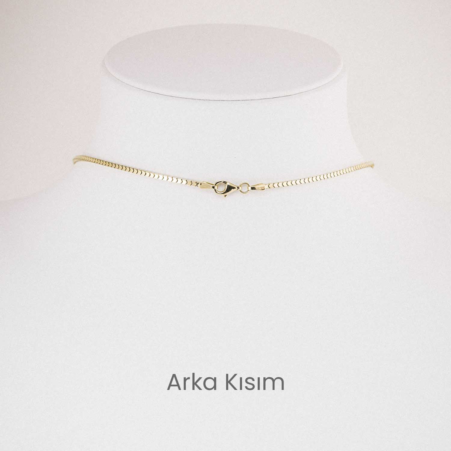 14 Ayar Taşlı Su Yolu Set Gerdanlığı