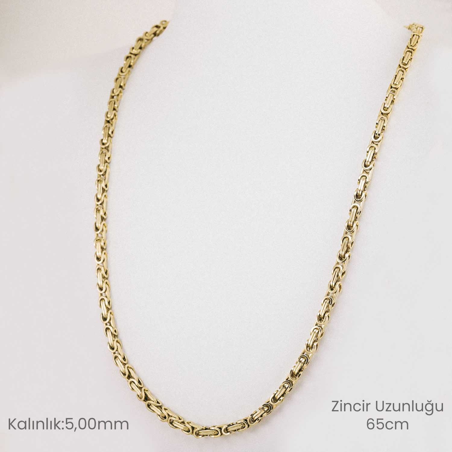 14 Ayar Trend Kral Kolye