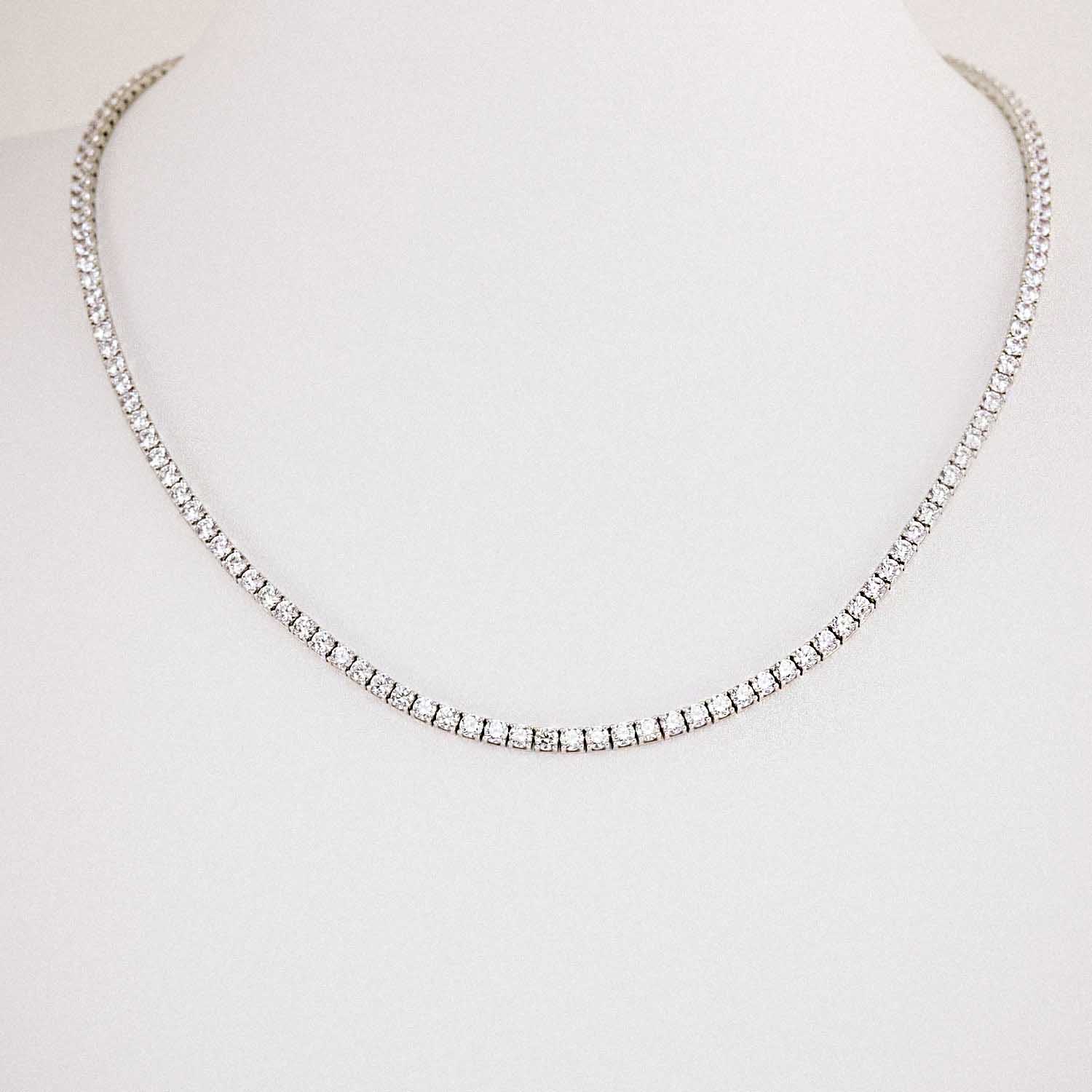 14 Ayar Zirkon Taşlı Sıralı Su Yolu Set Gerdanlığı