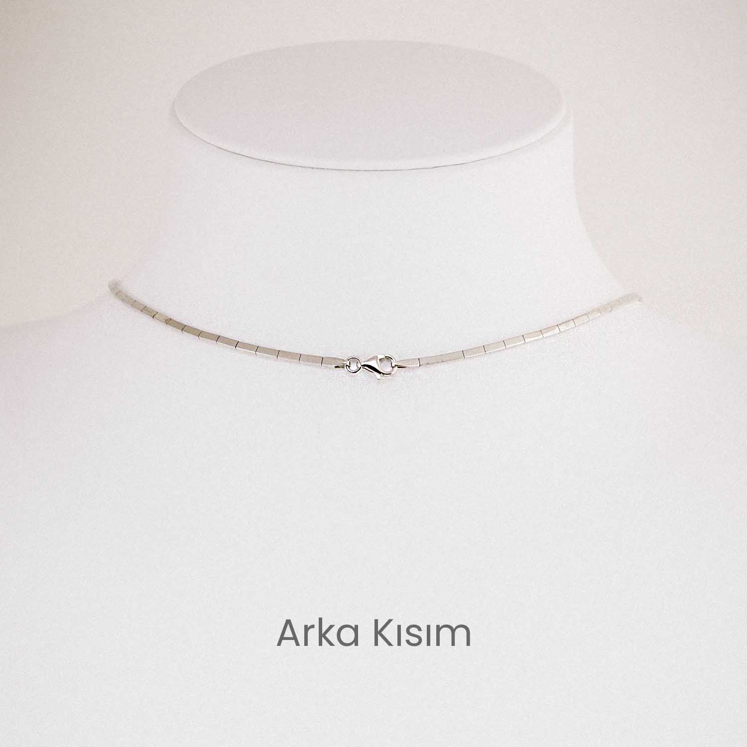 14 Ayar Zirkon Taşlı Su Yolu Set Gerdanlığı