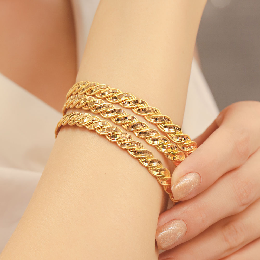 22 Ayar Altın Aynalı Buse Bilezik