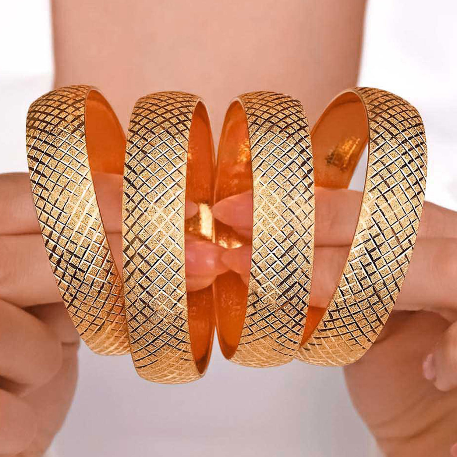 22 Ayar Altın Baklava Desenli (Yıldız) Bilezik