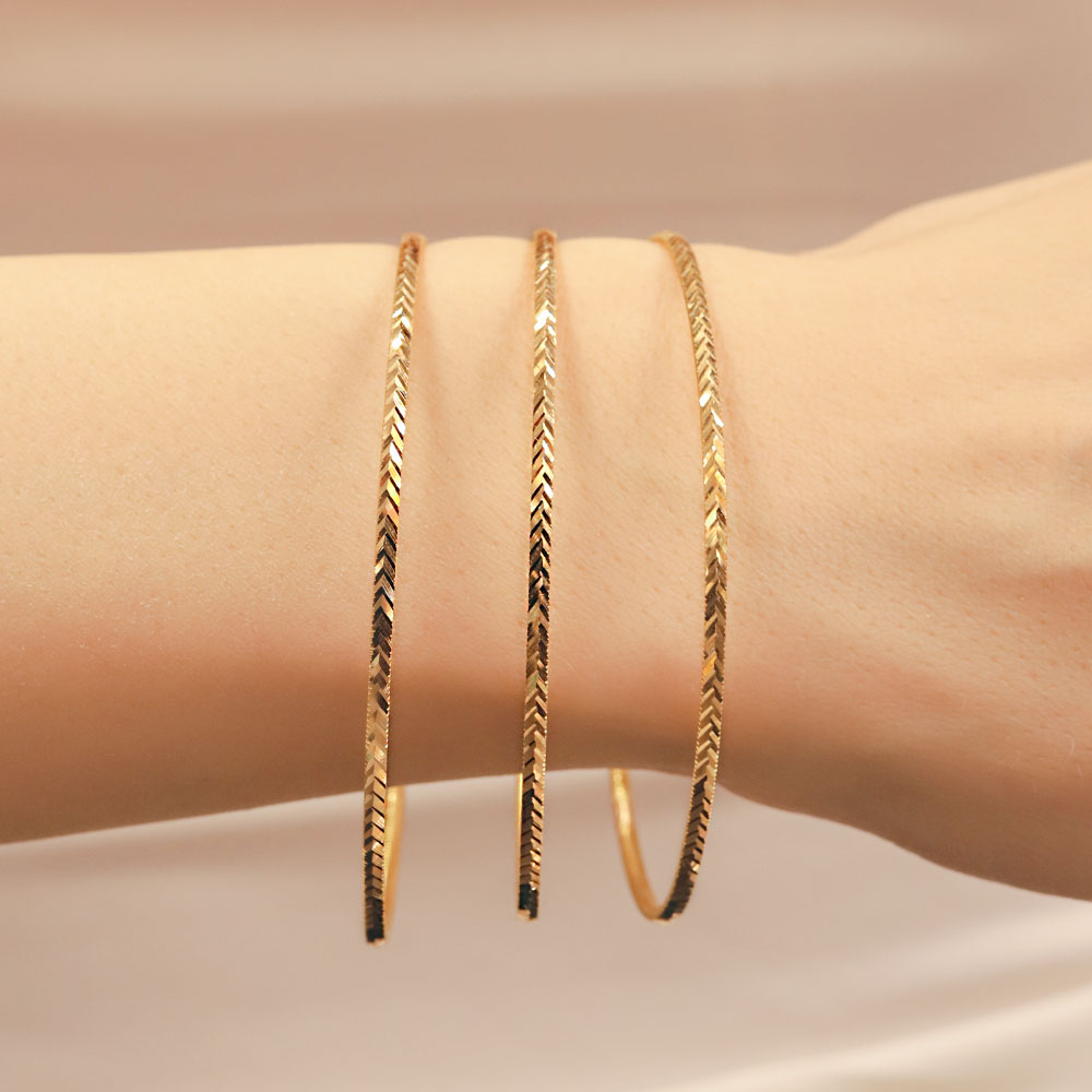 22 Ayar Altın Başak Ajda Bilezik