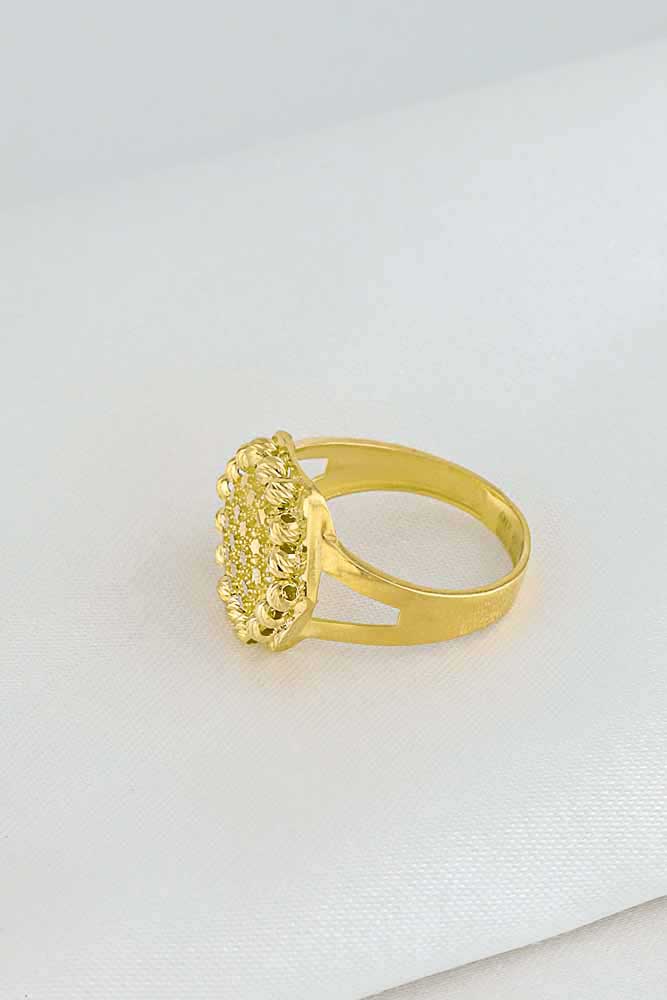 22 Ayar Altın Dorikalı Beşgen Yüzük 