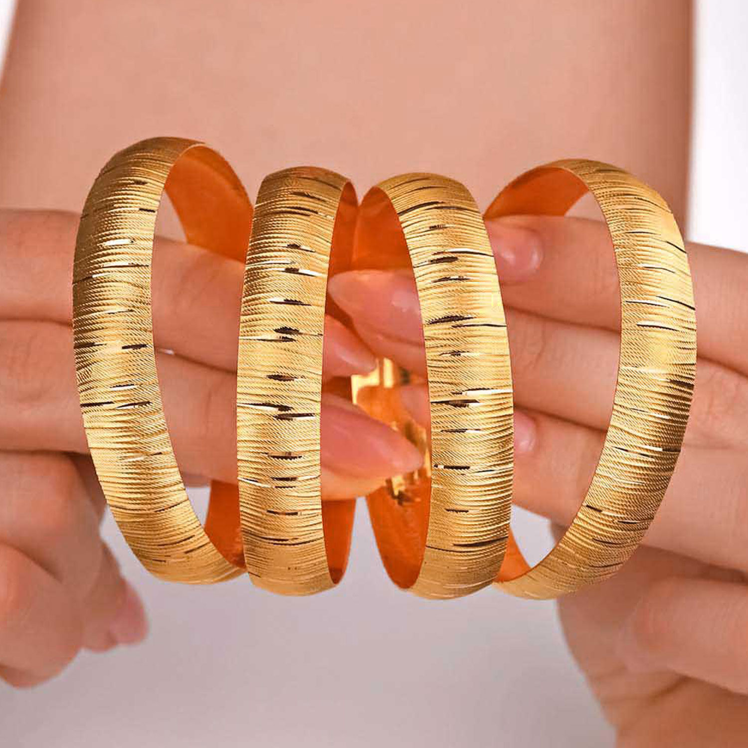 22 Ayar Altın Bilezik 22 Ayar Altın Kalemli Mat Bilezik