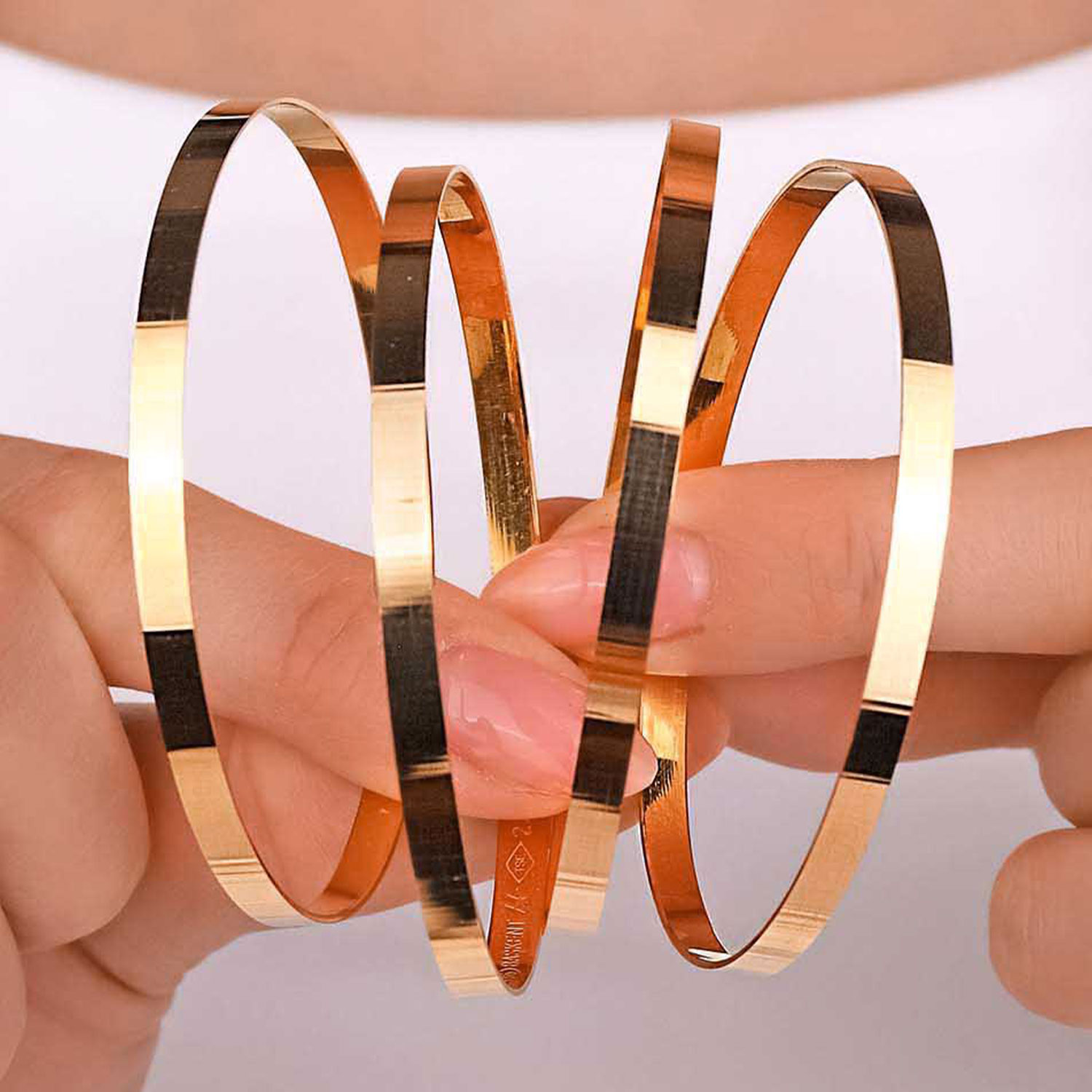 22 Ayar Altın Kibrit Çöpü Bilezik