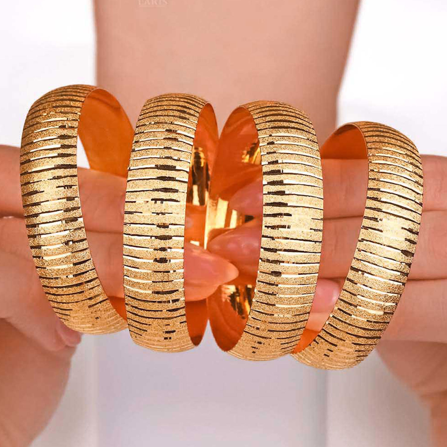 22 Ayar Altın Mat Palet Bilezik