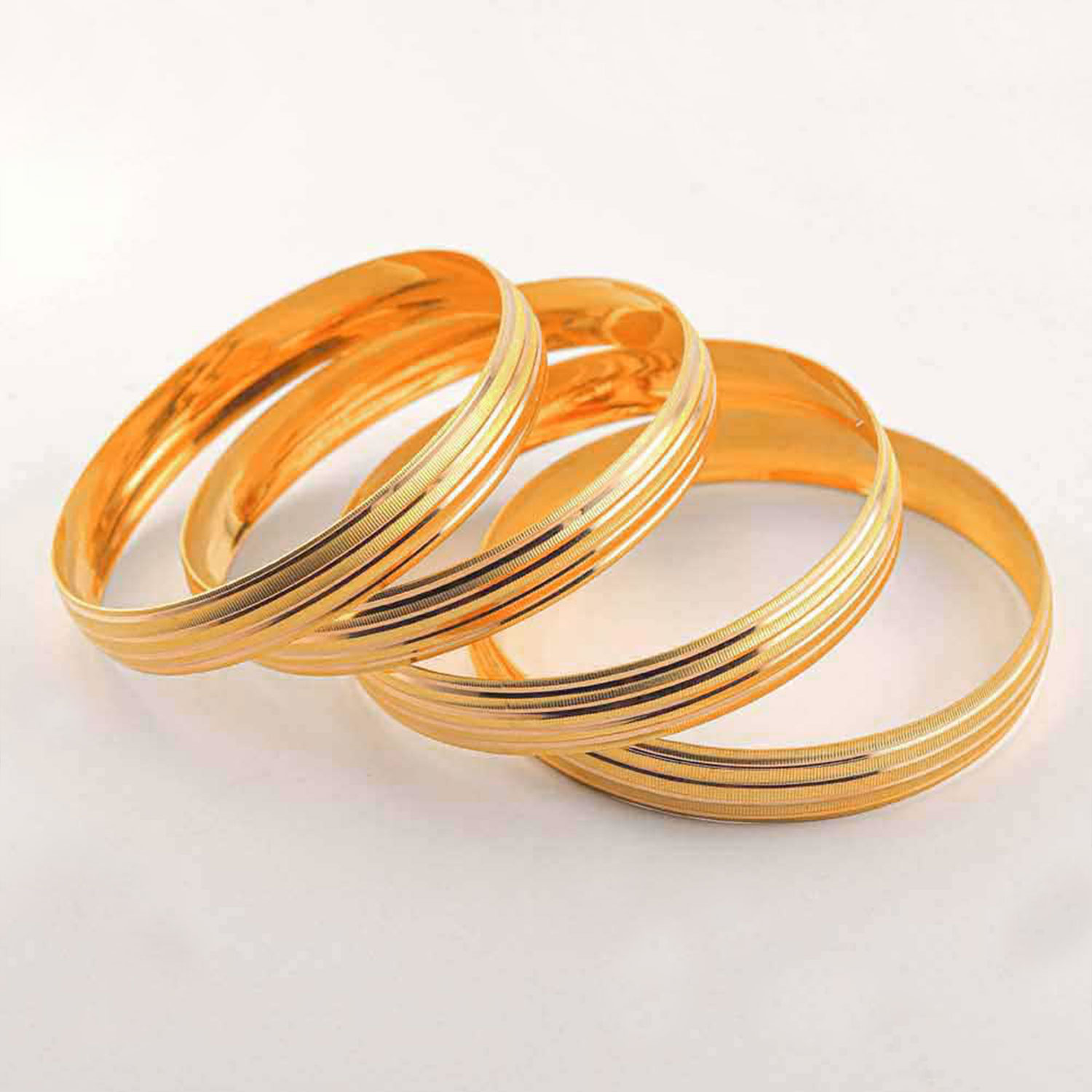 22 Ayar Altın Oluklu Bilezik