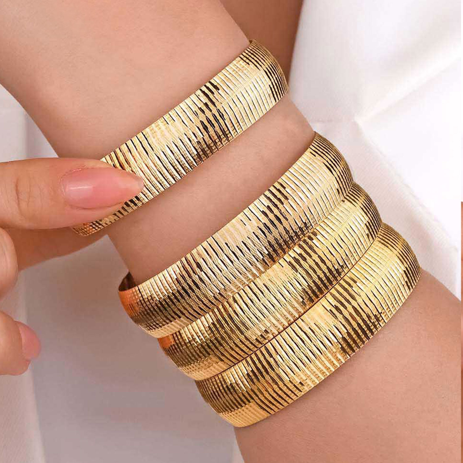 22 Ayar Altın  Parlak Palet Bilezik