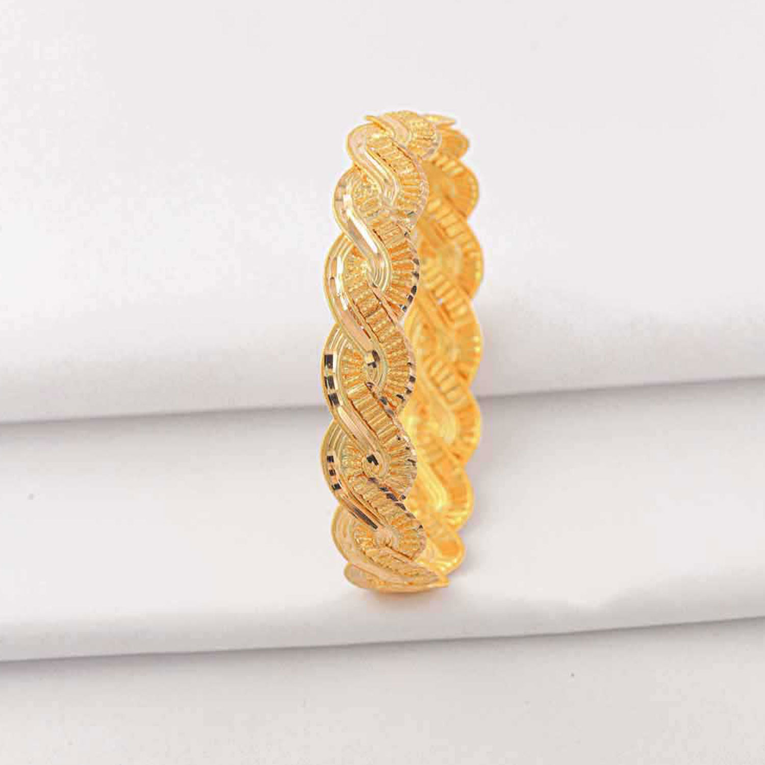 22 Ayar Altın Saç Örgü Bilezik