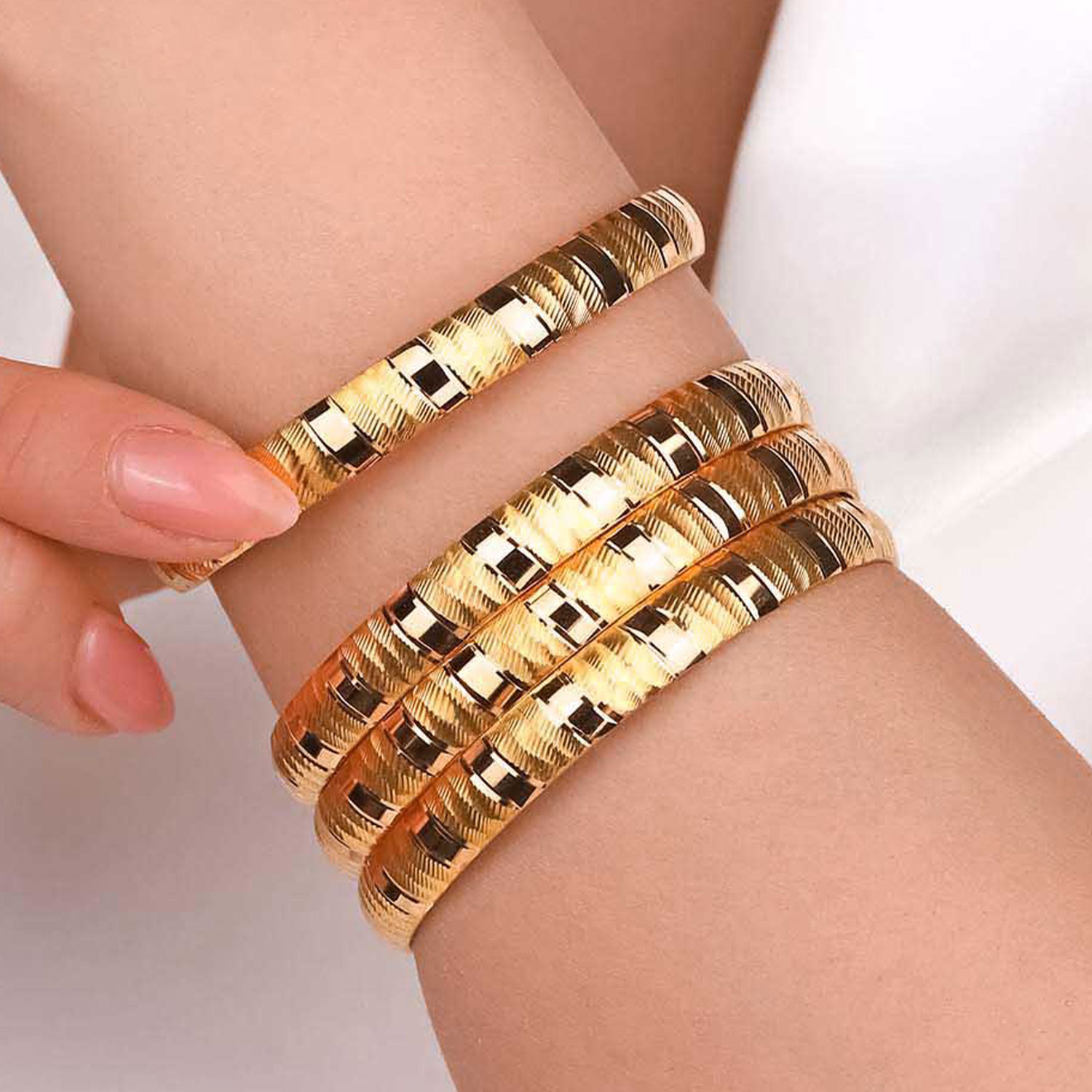 22 Ayar Altın Şeritli Bilezik