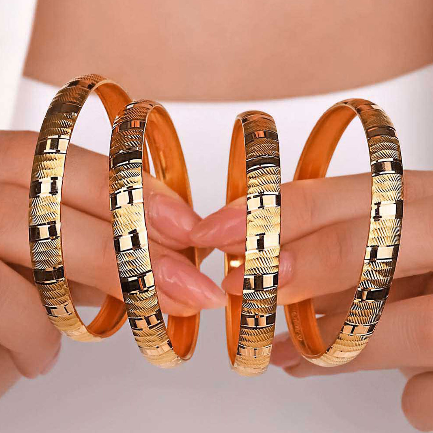 22 Ayar Altın Şeritli Bilezik