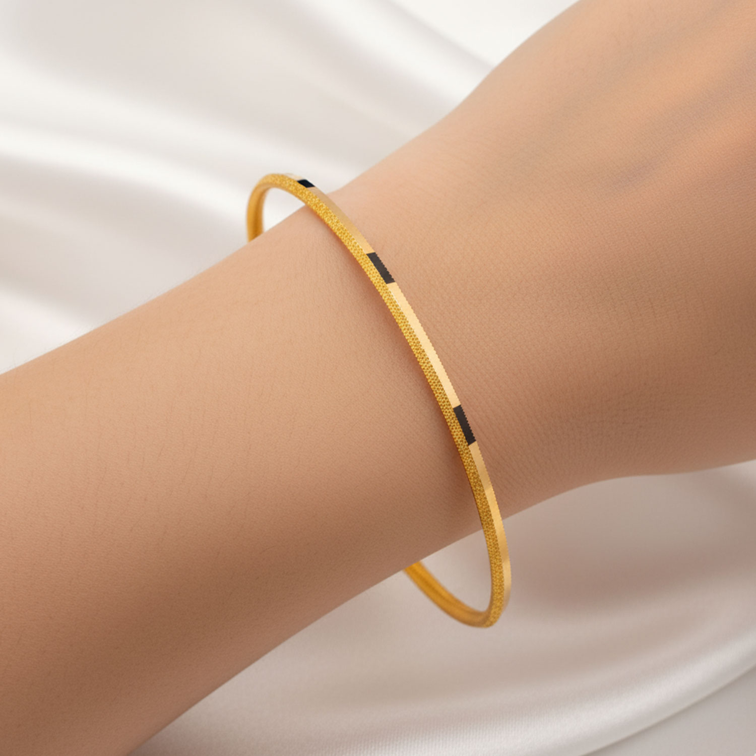 22 Ayar Altın Simli Ajda Bilezik