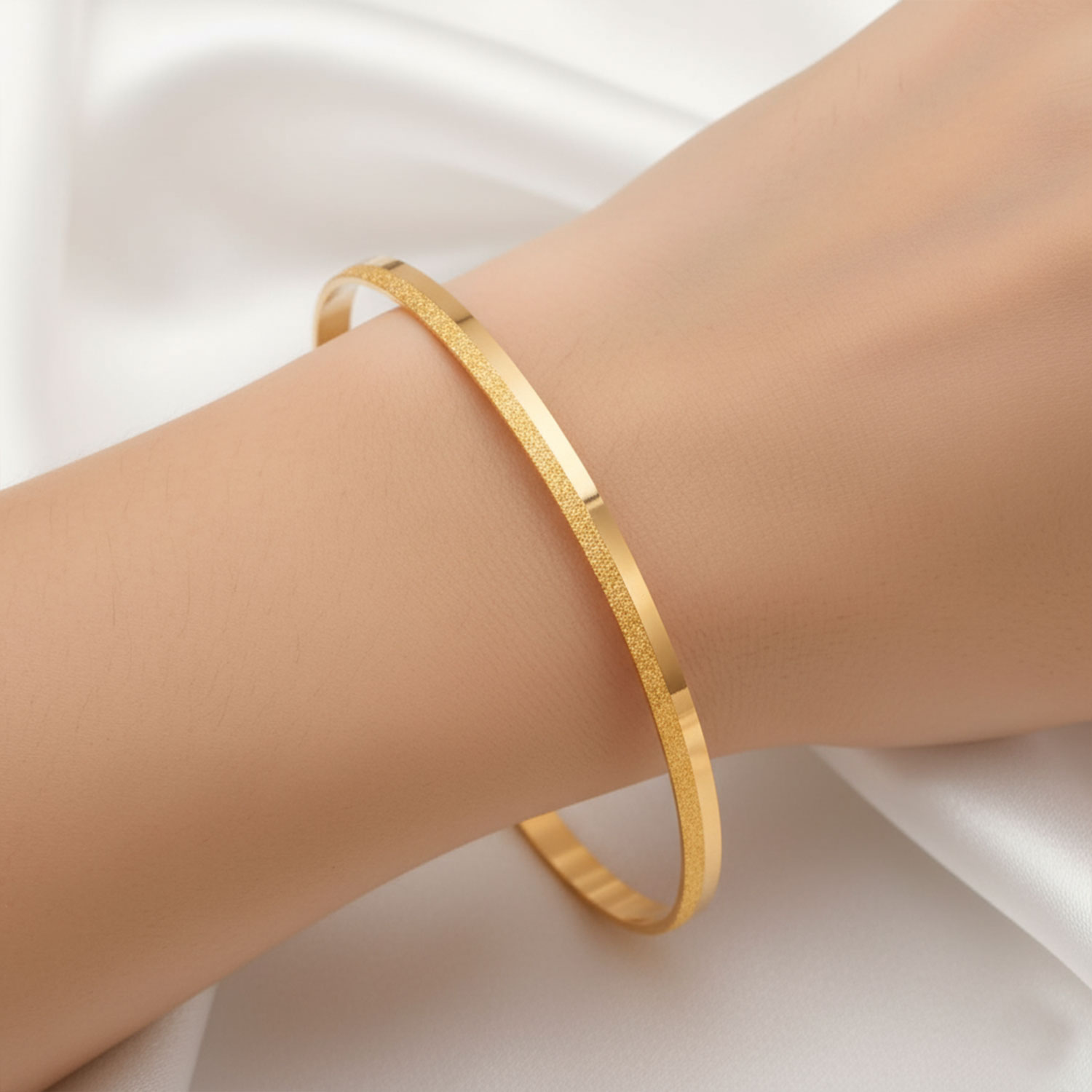 22 Ayar Altın Simli Kibrit Çöpü Bilezik