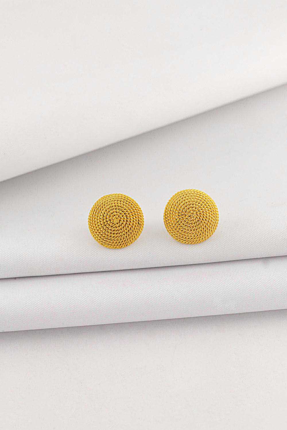 22 Ayar Altın Top Küpe