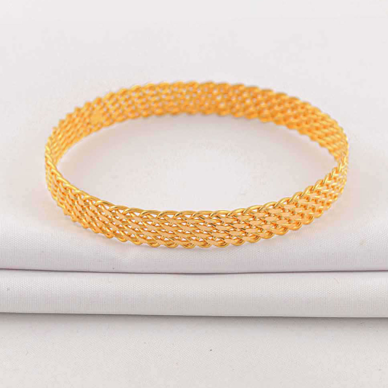 22 Ayar Altın Zen Örgü Bilezik