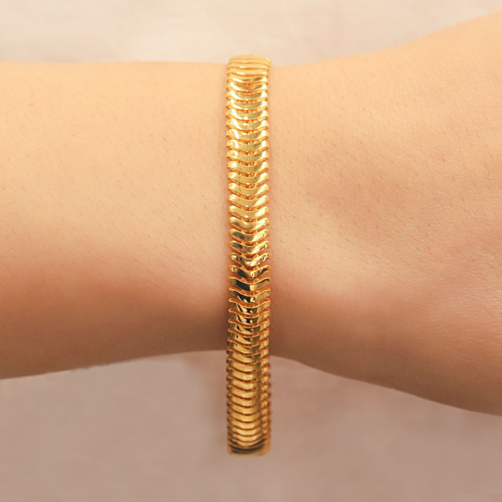 22 Ayar Balık Sırtı Altın Bileklik