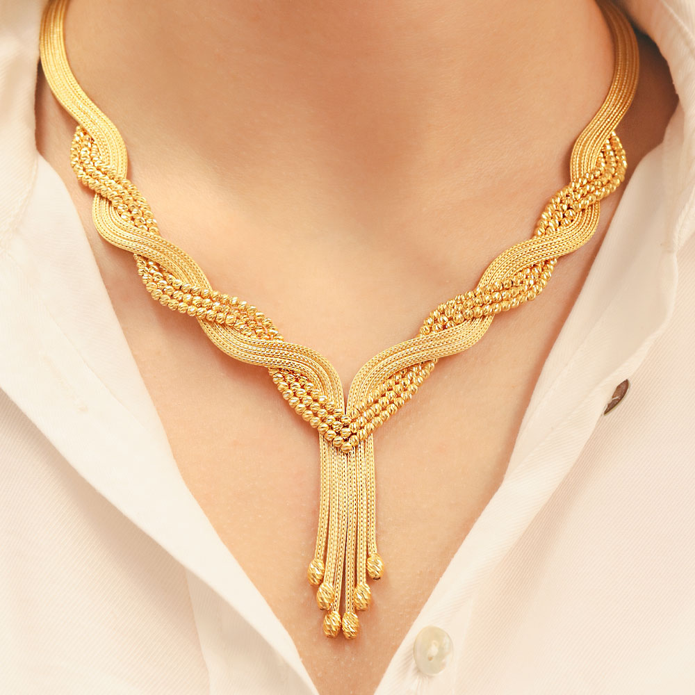 22 Ayar Dorikalı İtalyan Hasır Gerdanlık