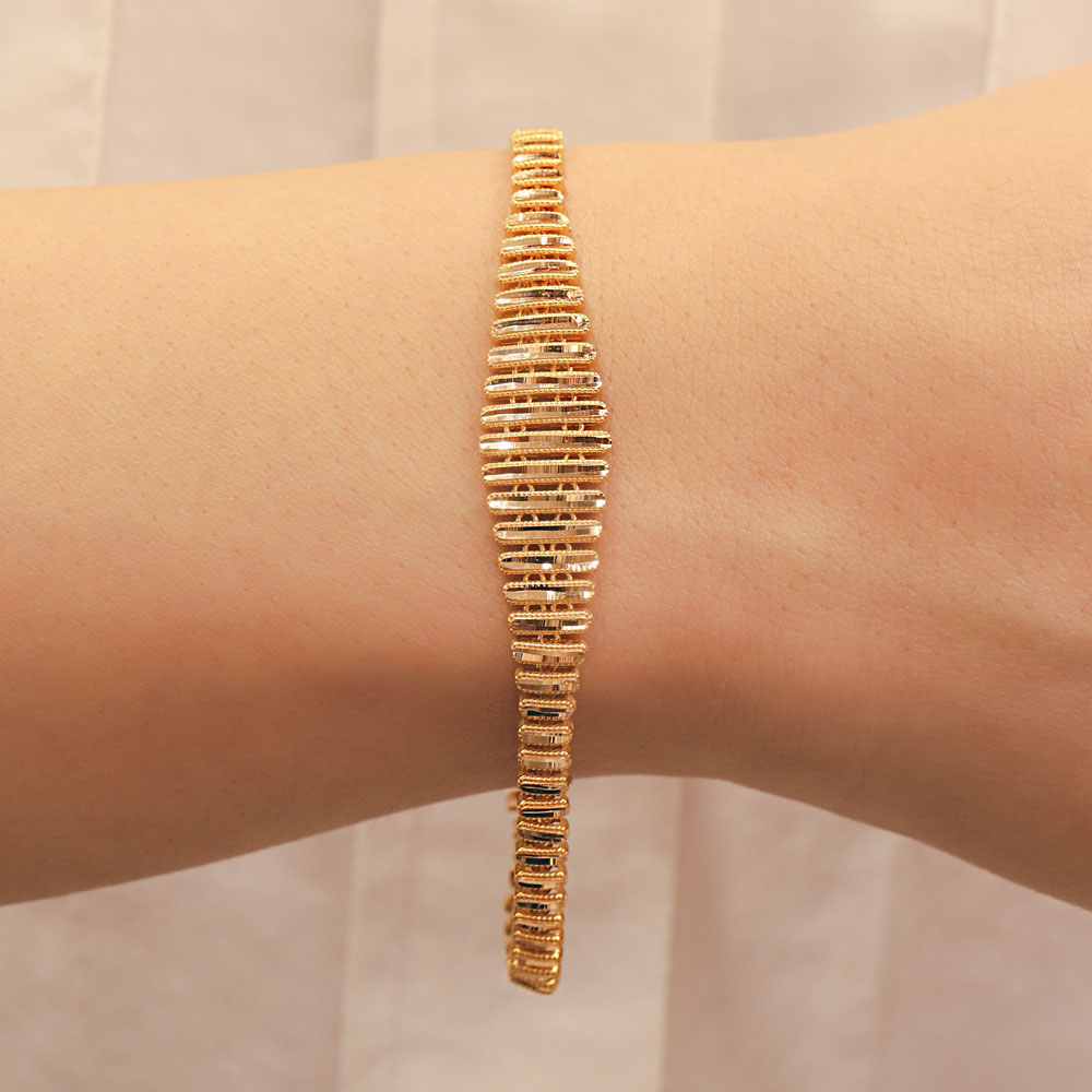 22 Ayar Fantezi Ajda Altın Bileklik