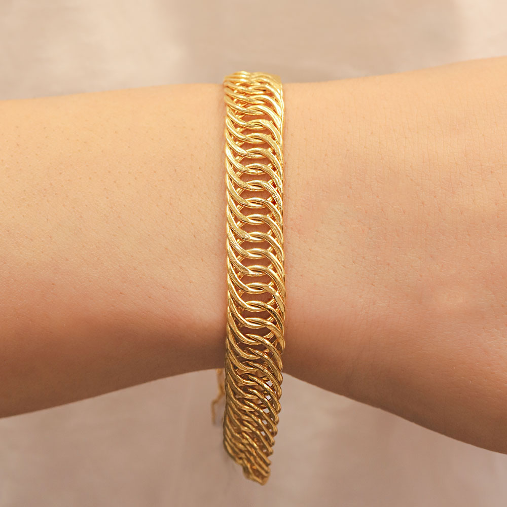 22 Ayar Geometrik Formlu Fantezi Altın Yüzük