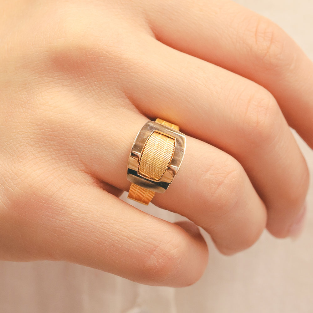 22 Ayar Hasır Model Altın Yüzük