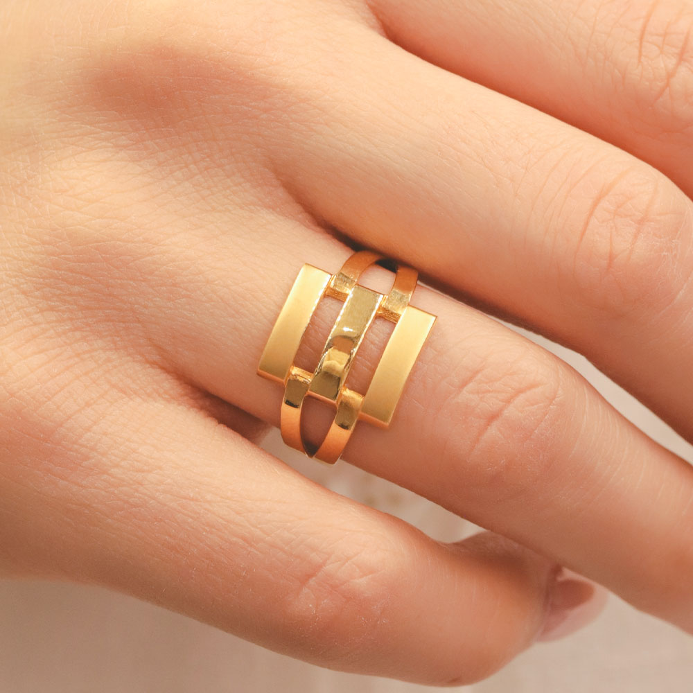 22 Ayar Kaburga Yüzük