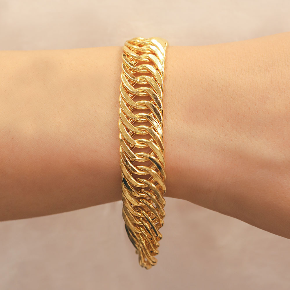 22 Ayar Kalın Klasik Gurmet Altın Bileklik