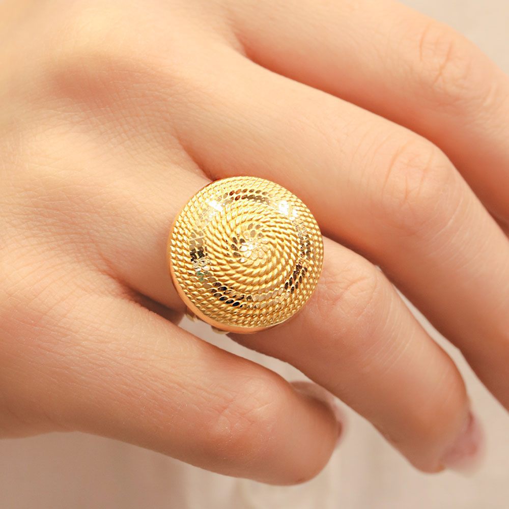 22 Ayar Kubbe Fantezi Yüzük