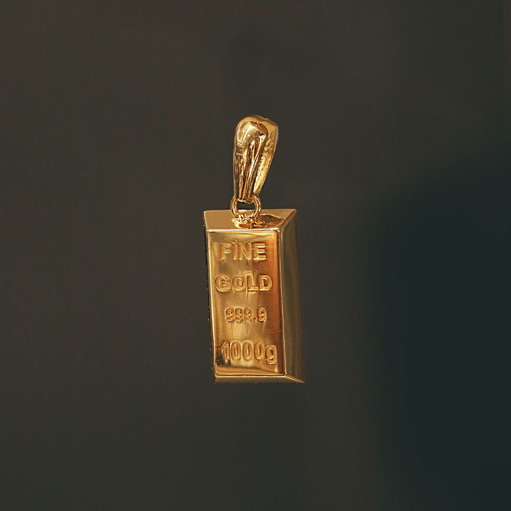 22 Ayar Külçe Altın Kolye Ucu