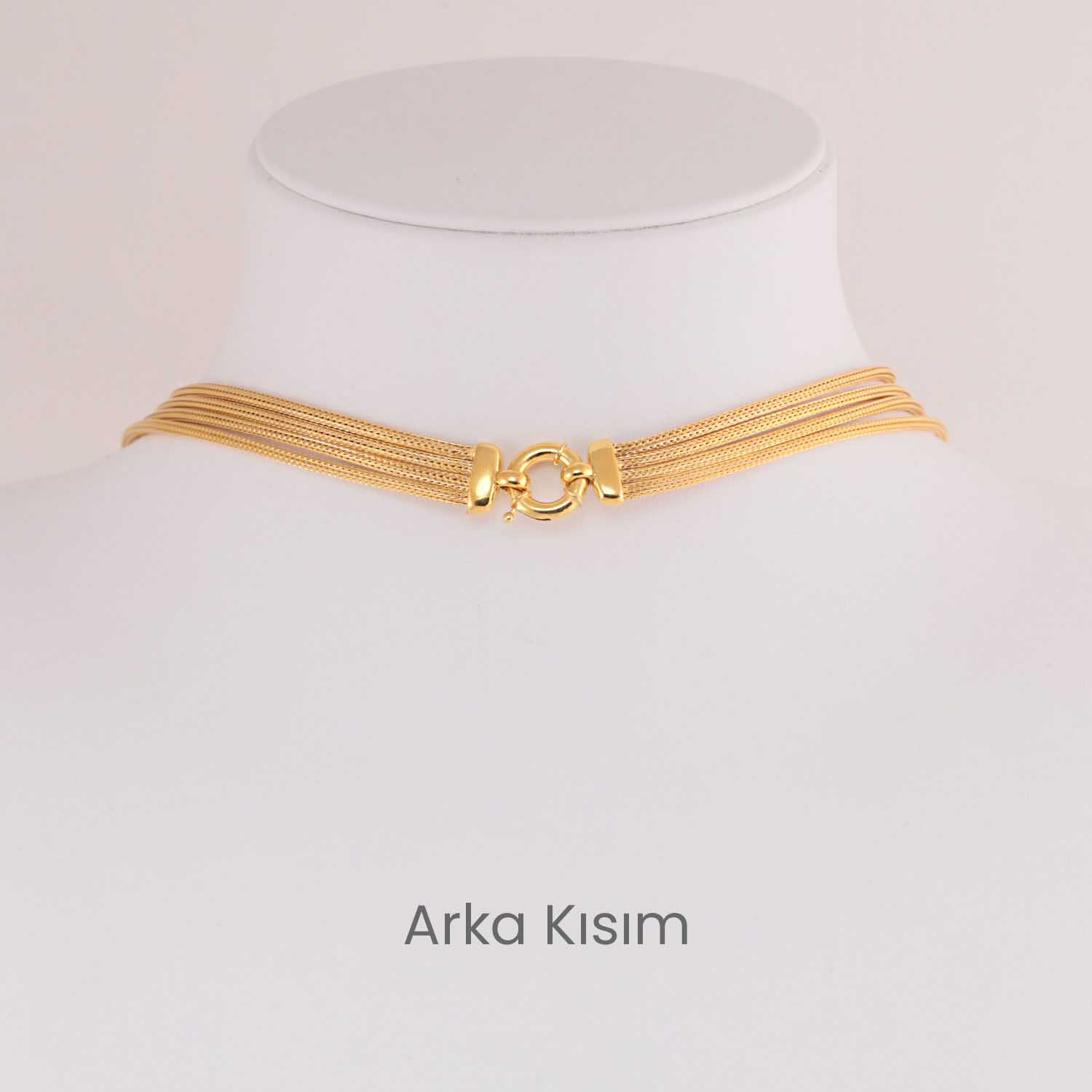 22 Ayar Minimal Düğüm Gerdanlık