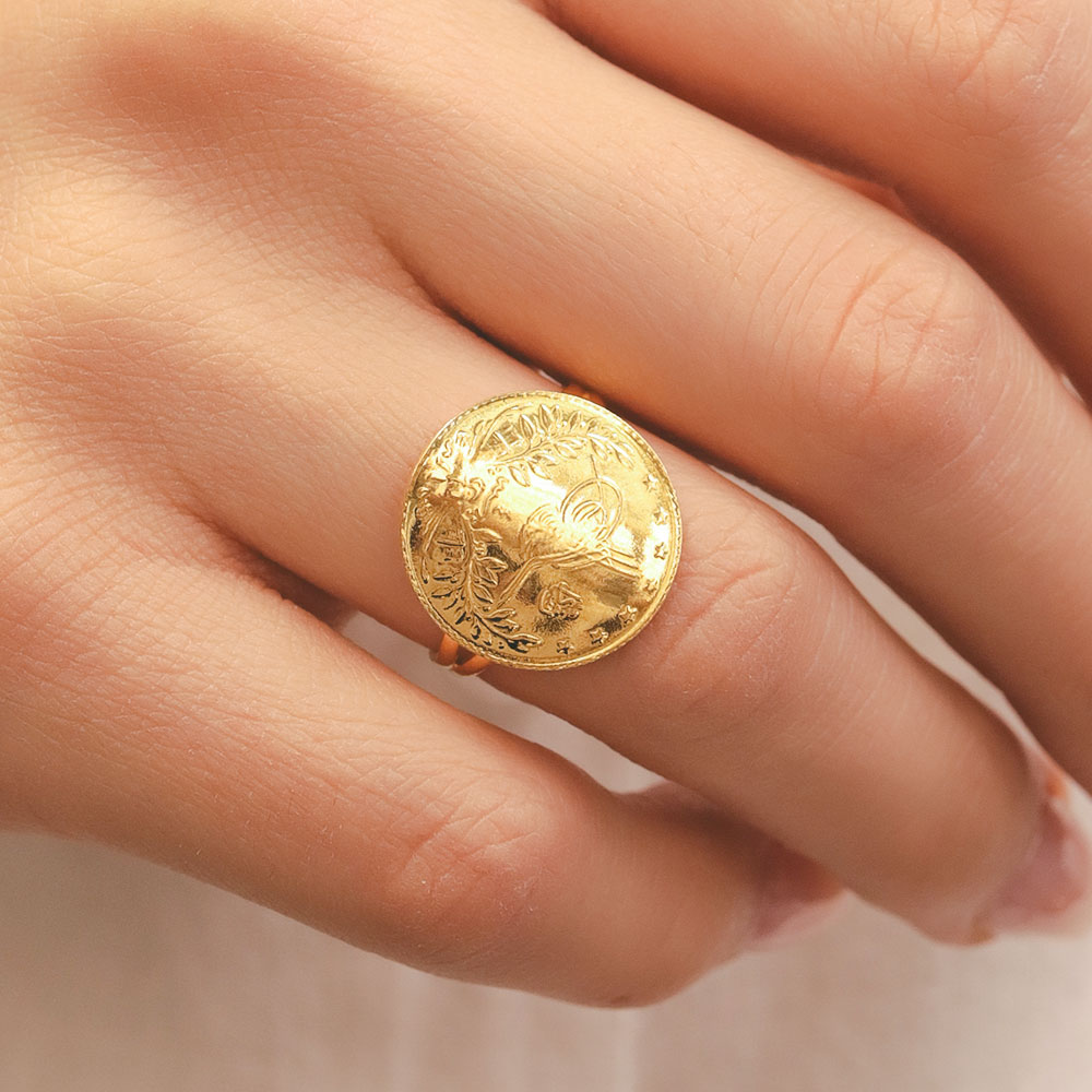 22 Ayar Yarım Reşat Altın Yüzük