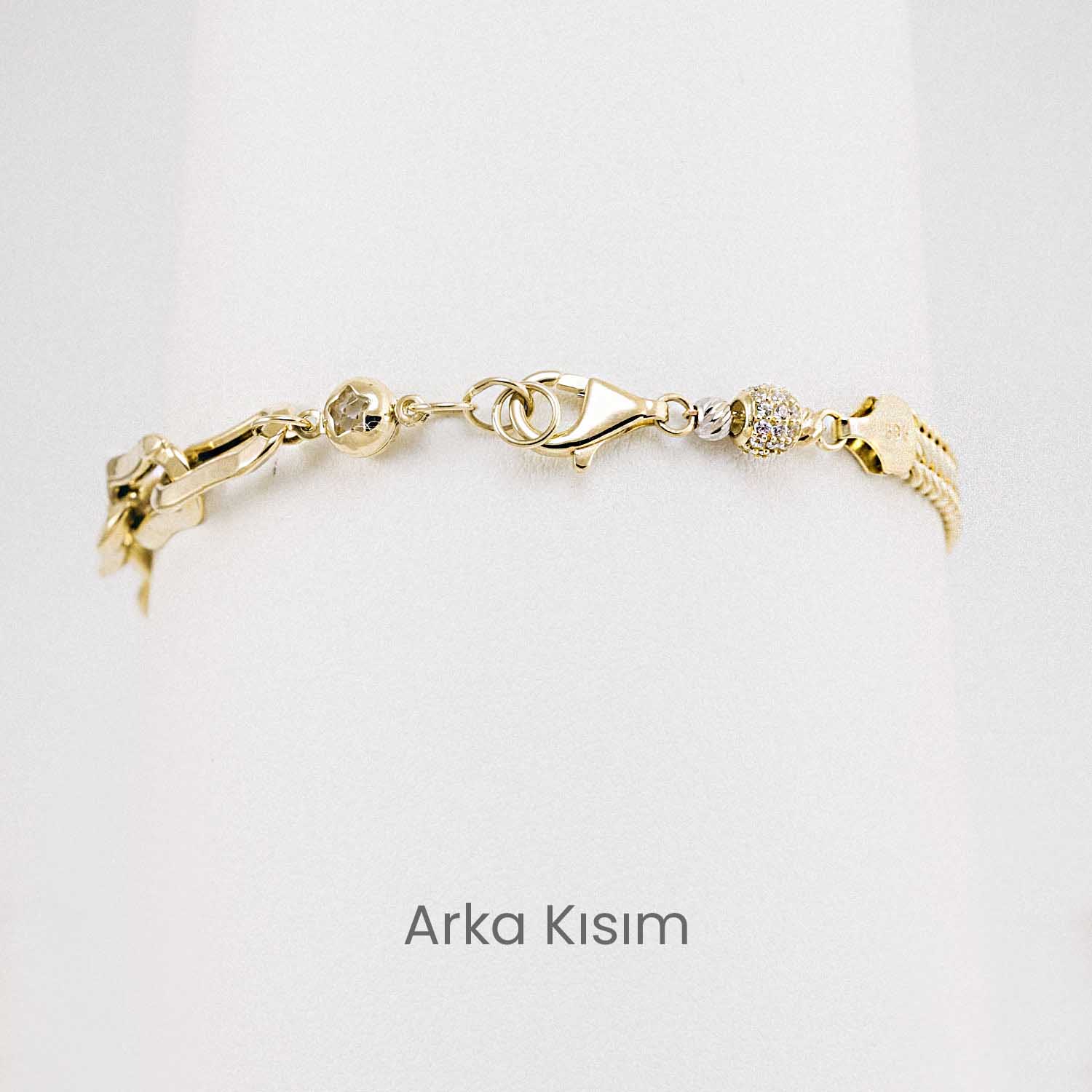 14 Ayar Çapa Figürlü Altın Bileklik