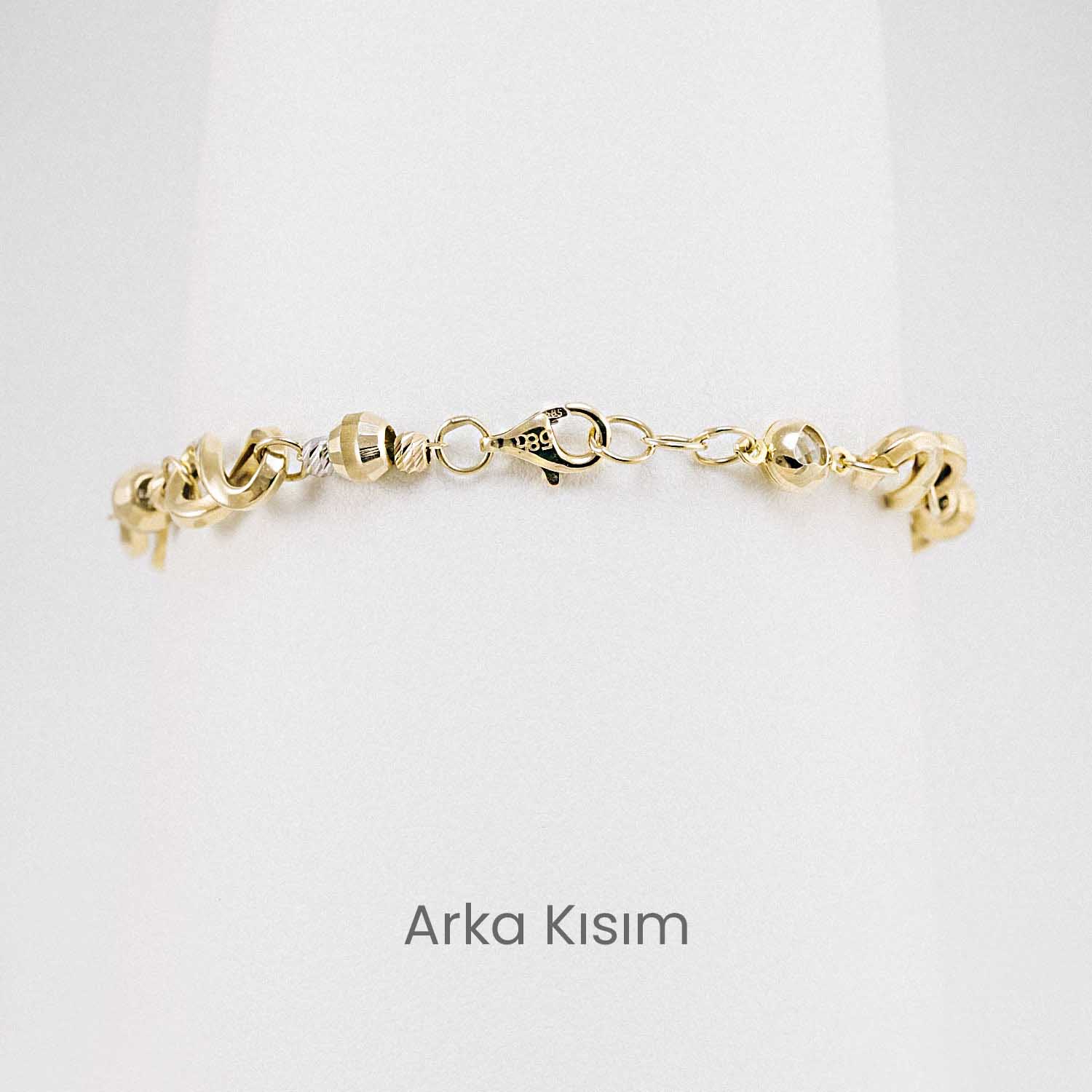 14 Ayar Sonsuzluk Figürlü Altın Bileklik