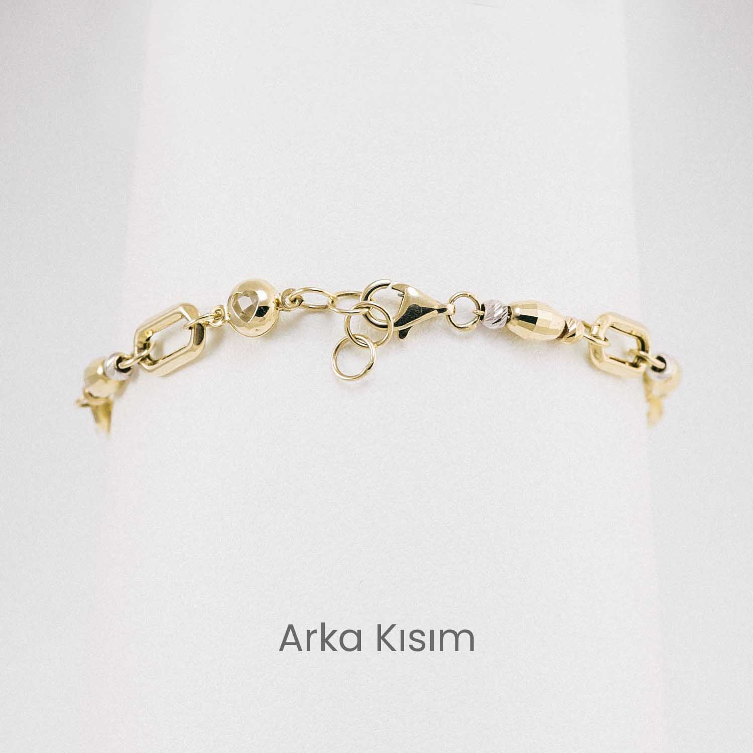 14 Ayar Müzik Lir Figürlü Altın Bileklik