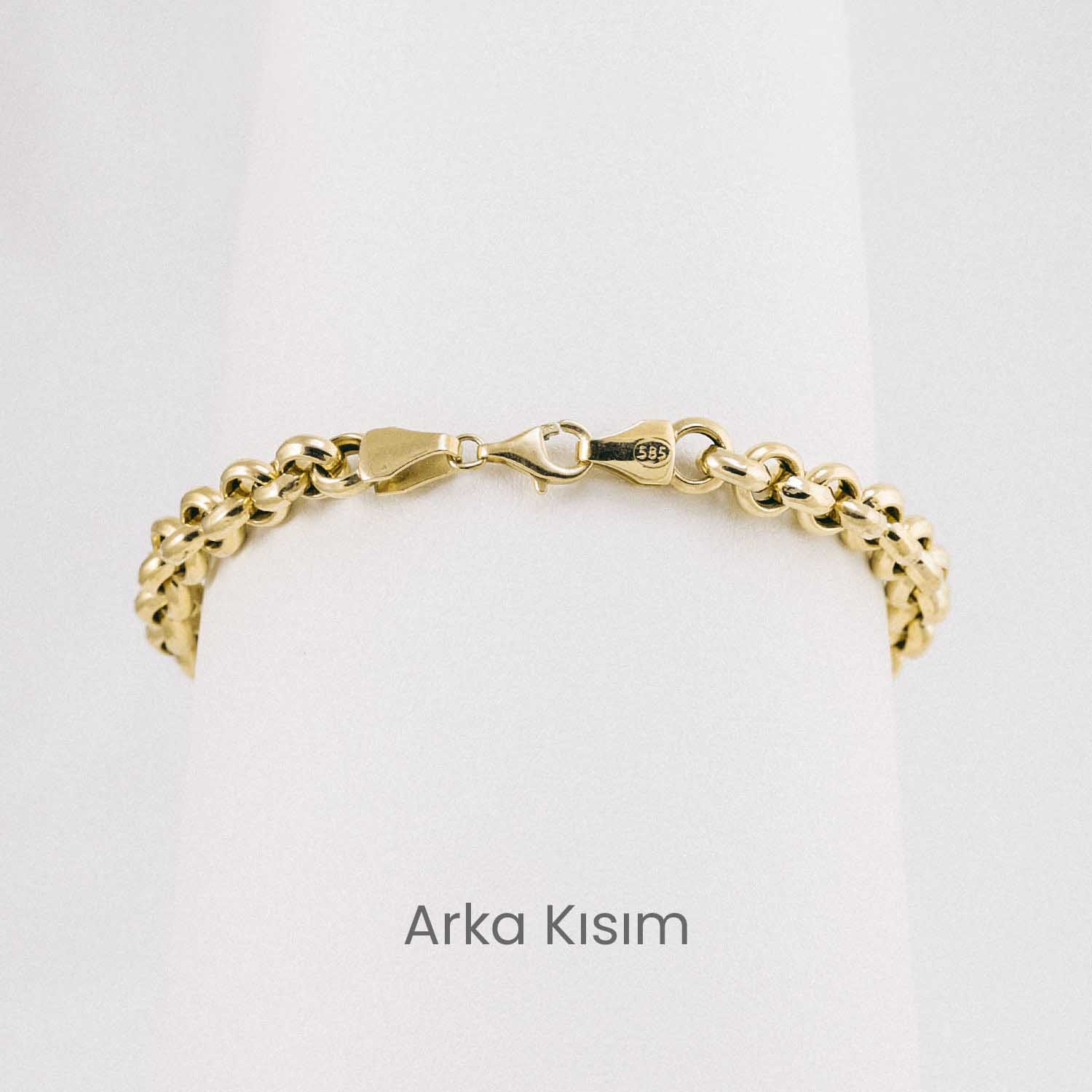 Nazar Boncuklu Bileklik 14 Ayar Altın Nazar Boncuklu Klasik Bileklik