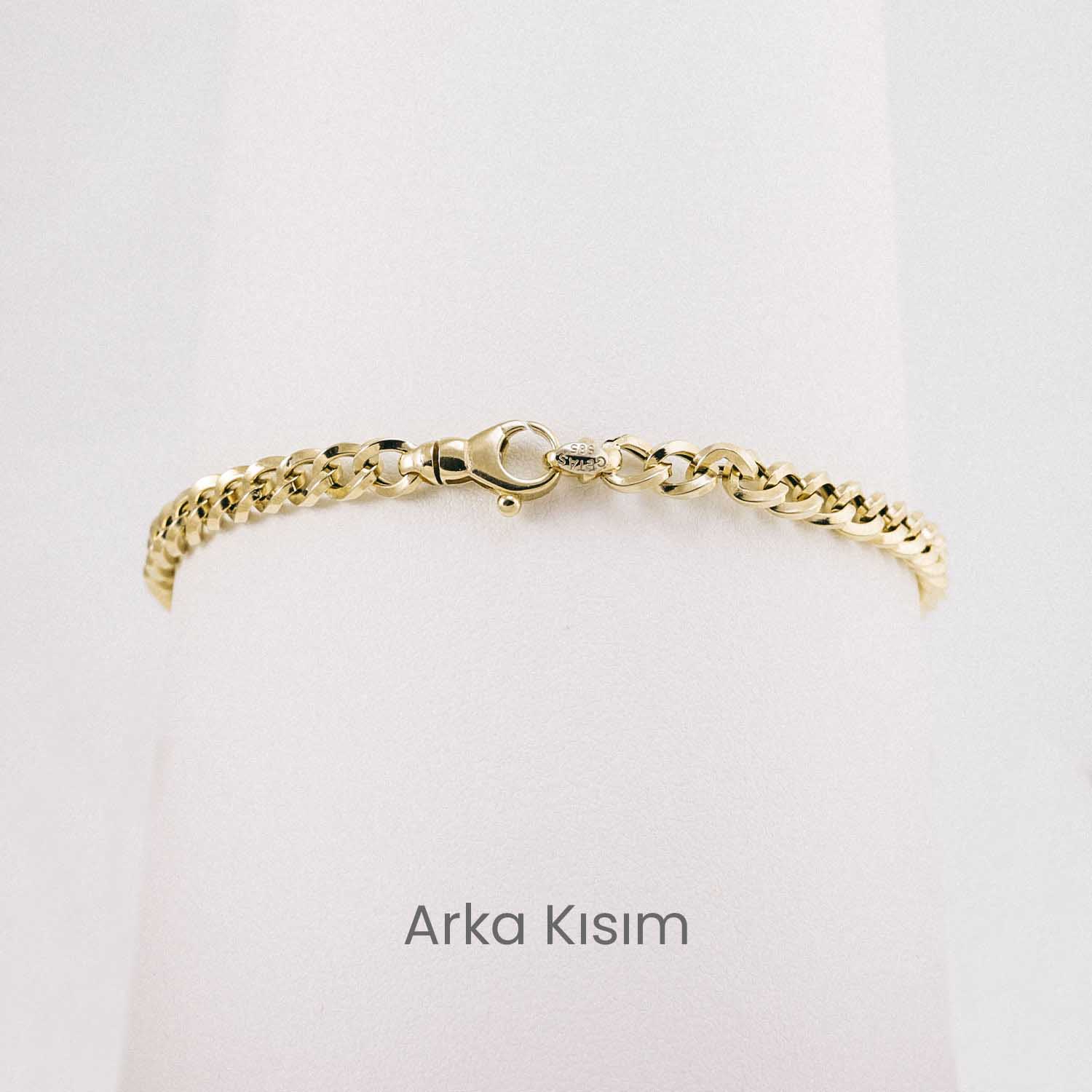 14 Ayar Altın Klasik Süzme Burgu Bileklik