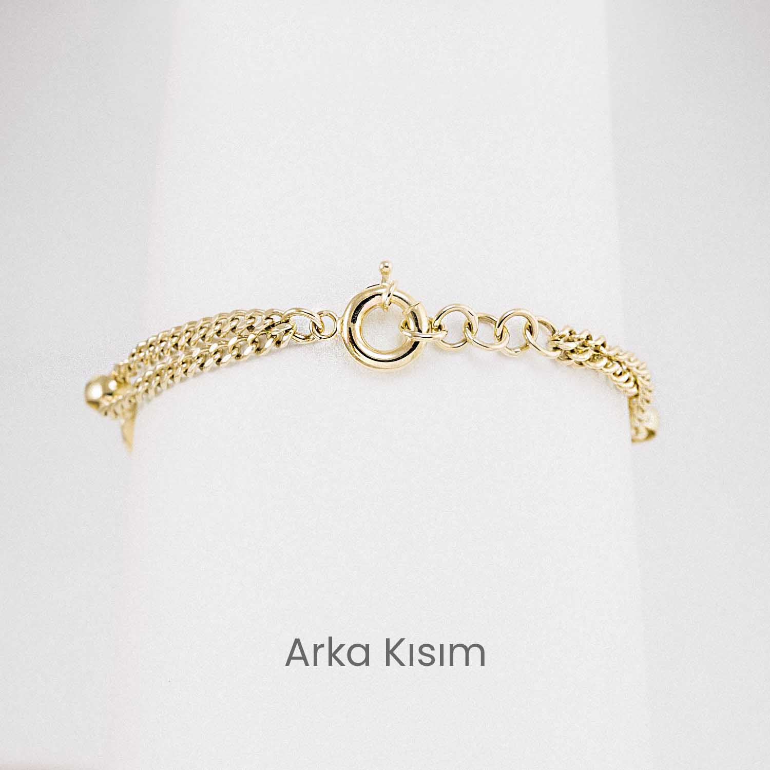 Zincir Bileklik 14 Ayar Modern Kalın Zincir Altın Bileklik