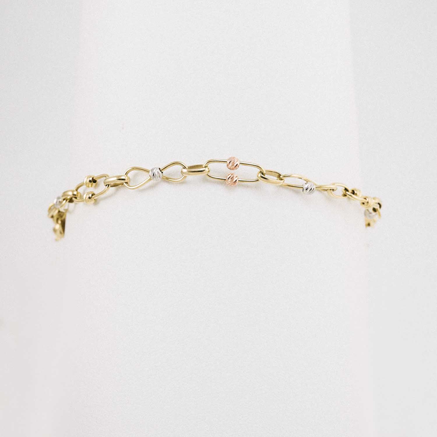 14 Ayar Sonsuzluk Figürlü Dorika İnce Altın Bileklik