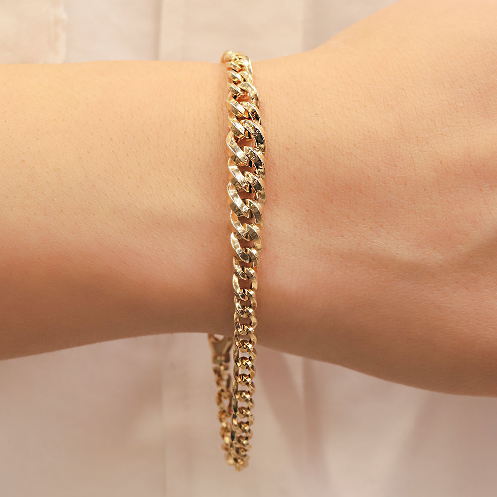 14 Ayar Altın Klasik Süzme Burgu Bileklik